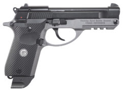 EAA GIRSAN 390855 MC 14T Solution Compact Frame 380 ACP 13+1, 4.50" Black Steel Tip-Up Barrel & Serrated Steel Slide, Matte Stainless Aluminum Frame w/Picatinny Rail, Black Polymer Grip, Ambidextrous