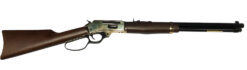 Henry H009BGL Side Gate  Full Size 30-30 Win 5+1 20" Blued Steel Barrel, Polished Brass Receiver, Fixed American Walnut Stock