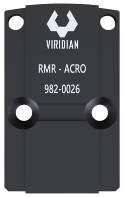 Viridian 9820026 RFX45 RMR Mounting Adapter  Black Anodized