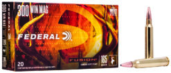 Federal F300WFS2 Fusion  300WinMag 165gr Bonded Soft Point 20 Per Box/10 Case