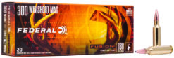 Federal F300WSMFS2 Fusion  300WSM 180gr Bonded Soft Point 20 Per Box/10 Case
