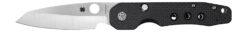 Spyderco C240CFP Smock  3.39" Folding Plain Stonewashed CPM S30V SS Blade/Black Textured Carbon Fiber/G10 Handle