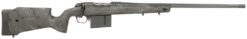 Bergara Rifles B14LM7513 B-14 Crest 7mm PRC 5+1 22" Fluted/Threaded, Sniper Gray Cerakote Barrel/Rec, Monte Carlo Carbon Fiber Stock with Black & Gray Splatter, Omni Muzzle Brake