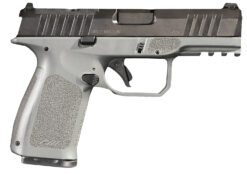 Rost Martin RM1CGRYOSP RM1C  9mm Luger 17+1 4" Black Match Grade Barrel, Black Tenifer Optic Ready/Serrated Steel Slide, Stone Gray Polymer Frame w/Picatinny Rail, Textured Grip, Ambidextrous
