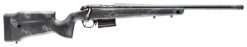 Bergara Rifles B14LM7513CF B-14 Crest 7mm PRC 5+1 22" Sniper Gray Cerakote #5 Contour Threaded Barrel, Sniper Gray Cerakote Steel Receiver, Black & Gray Sponge Fixed Carbon Fiber Stock