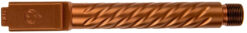Ballistic Advantage BAPSG175T3R Premium Series  9mm Luger Fits Glock 17 Gen 5 Spiral Fluted Threaded Copper PVD Stainless Steel