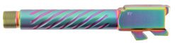 Ballistic Advantage BAPSG175T3W Premium Series  9mm Luger Fits Glock 17 Gen 5 Fluted Threaded Iridescent PVD Stainless Steel