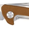 Camillus 19196 Sevens  2.75" Folding Plain Silver AUS-8 Carbonitride Titanium Blade, Desert Tan/SS G10/SS Handle