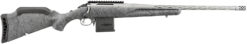 Ruger 46908 American II  Full Size 204 Ruger 10+1 20" Gun Metal Gray Cerakote Spiral Fluted Threaded Barrel & Alloy Steel Receiver w/Picatinny Rail, Gray Splatter Adj LOP Synthetic Stock