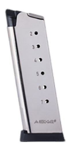 Mec-Gar MGCO4507NPF 1911 Officer 7rd 45 ACP, Nickel Carbon Steel
