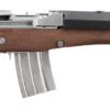 Ruger 5895 Mini-14  223 Rem/5.56 NATO 20+1 18.50" Matte Stainless Threaded Barrel, Matte Stainless Picatinny Rail  Receiver, Walnut/Stainless Wood Side Folding Side Folding Stock, Black Polymer Grip