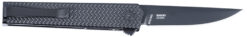 CRKT 7081D2K CEO Microflipper 2.36" Folding Drop Point Plain Black TiNi D2 Steel Blade, Black Textured Aluminum Handle