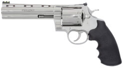 Colt Mfg ANACONDASP6RFT Anaconda Target 44 Mag 6rd 6" Stainless Vent Rib Barrel, Cylinder & Stainless Stainless Steel Frame, Black Rubber Grip
