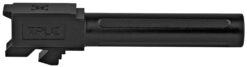 True Precision Inc TPG19BXBL Glock  9mm Luger 4" Fluted Black Nitride Stainless Steel, Fits Glock 45/19X/19 Gen1-5
