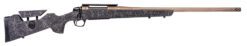 CVA CR3969F Cascade Long Range Hunter Full Size 7mm PRC 24" Smoked Bronze Cerakote Steel Threaded Barrel, Black w/Smoked Bronze Web Synthetic Stock