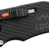 Outdoor Edge SWK30C SlideWinder  3.50" Long, Plain Utility Blade, Black GNR/SS Handle, Screwdriver, Bottle Opener