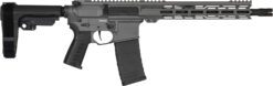 CMMG 30AB20FTNG Banshee MK4 300 Blackout 30+1 12.50" Black Nitride Medium Taper Threaded Barrel, EML 7" M-LOK Handguards, Tungsten Cerakote Aluminum Picatinny Rail Receiver, CMMG Zeroed Grips