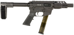 FREEDOM ORDNANCE FX9P4SBM FX-9  9mm Luger 31+1 4" Black Nitride Steel Barrel, M-LOK Handguards, Black Anodized Aluminum Picatinny Rail Receiver, Black SB Mini Brace, AR15 Grip