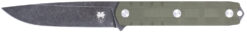 CobraTec Knives CTOWODGDNS Outdoor Warrior 4.50" Fixed Drop Point Plain Stonewashed D2 Steel Blade, 4.75" OD Green Textured G10 Scales Handle