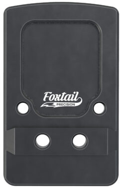 Foxtail Precision 100013 Rear Sight Dovetail Optic Adapter Plate for non MOS Glock  Black Anodized Glock Non MOS
