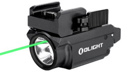 Olightstore Usa Inc OBALDRMINIBK Baldr Mini Black Anodized 100/600 Lumens White LED Green Laser