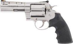 Colt Mfg KODIAKSP4RTS Kodiak  44 Mag 6rd 4.25" Polished Ported Vent Rib Barrel & Cylinder, Recessed Target Crown Muzzle, Polished Stainless Steel Frame, Black Hogue Overmolded Grip, Exposed Hammer