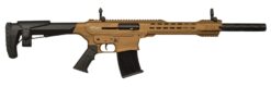 Gforce Arms GF2512BNZ GF25  12 Gauge Semi-Auto 3" 5+1 20" Bronze Cerakote Spiral Threaded Barrel, Bronze Cerakote Picatinny Rail Aluminum Receiver, Adjustable Black Synthetic Stock w/Black Rubber Grip