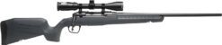 Savage Arms 32175 Axis 2 XP Combo Full Size 7mm-08 Rem 4+1 22" Black Sporter Barrel, Black Carbon Steel Receiver Drilled & Tapped, Gray Fixed Synthetic Stock, Weaver 3-9x40mm Scope, Right Hand