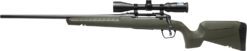 Savage Arms 32237 Axis 2 XP Combo Compact 243 Win 4+1 20" Matte Black Sporter Barrel & Drilled & Tapped Carbon Steel Receiver, Fixed Matte OD Green Synthetic Stock, Left Hand