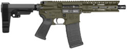 Diamondback DB1913K101 DB15  5.56 NATO 30+1 7" Black Nitride Heavy Threaded Barrel, OD Green Cerakote Picatinny Rail Aluminum Receiver, 6" M-LOK Handguard, SB Tactical Brace & Black Magpul MOE Grip