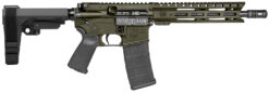 Diamondback DB1916K101 DB15  5.56 NATO 30+1 10" Black Nitride Heavy Threaded Barrel, OD Green Cerakote Picatinny Rail Aluminum Receiver, 9" M-LOK Handguard SB Tactical Brace & Black Magpul MOE Grip