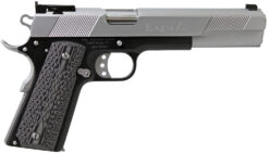 Iver Johnson Arms EAGLEXL10TT Eagle Deluxe 10mm Auto 8+1 6" Steel Barrel, Hard Chrome Serrated Steel Slide, Matte Black Steel Frame w/Beavertail, Black/Gray G10 Grip