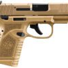 FN 66101423 Reflex MRD 9mm Luger 10+1 3.30" Micro-Compact Frame Flat Dark Earth PVD Optic Ready/Serrated Steel Slide w/Picatinny Rail Stippled Grip Ambidextrous