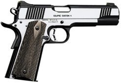 Kimber Mfg.,inc 3200122CA Eclipse Custom II (CA) 10mm 8+1 5 Brush Polished Front Serrations Stainless Steel Slide Laminated Gray/Black Double Diamond Grip