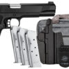 Kimber Mfg.,inc 3700812 Custom LW Club Bundle 45ACP 7+1 5" Front Serrations Stainless Slide KimPro Black F/S Rubber Grip