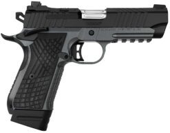 Kimber Mfg.,inc 3100015 KDS9C  9mm 15+1 4.09" KimPro Gray/Black Front and Rear Serrations Stainless Steel Black Crosshatch cut G-10 Grip
