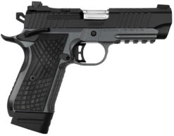 Kimber Mfg.,inc 3100015 KDS9C  9mm 15+1 4.09" KimPro Gray/Black Front and Rear Serrations Stainless Steel Black Crosshatch cut G-10 Grip