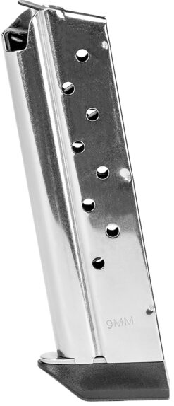 Kimber Mfg, Inc 4200380   9rd 9mm Luger Fits 1911 Silver Stainless Steel