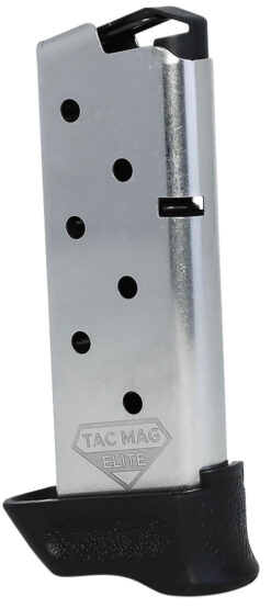 Kimber Mfg, Inc 1200851A Micro 9 Tac-Mag 7rd Extended 9mm Luger Silver