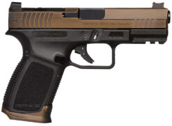 Gforce Arms GFRPX3C9BT Exodus  9mm Luger 15+1 4.02" Black Steel Barrel, Bronze Cerakote Serrated Steel Slide, Black Cerakote Polymer Frame w/Accessory Rail, Black Textured Grip