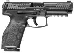 HK 81001058 VP9A1 K Compact Frame Luger 10+1 4.09" Black Steel Barrel, Black Optic Ready/Serrated Steel Slide, Black Polymer Frame w/Picatinny Rail, Interchangeable Backstrap Grip, Ambidextrous