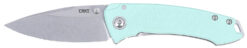 CRKT 2522B Tuna  EDC Compact 2.73" Folding Plain Stonewashed 14C28N Steel Blade, G10/SS Handle