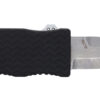Schrade 1135969 Uproar  Automatic Mini 1.90" OTF Dagger Plain Satin D2 Steel Blade, Black Textured Aluminum Handle