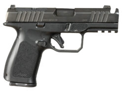 Rost Martin RM1CBLKOSP(COMP) RM1C  9mm Luger 17+1 4" Black Compensated Match Grade Barrel, Black Tenifer Optic Ready/Serrated Steel Slide, Black Polymer Frame w/Picatinny Rail, Textured Grip