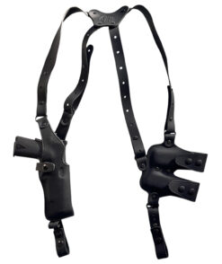 1791 Gunleather NSS2.4SBLVR  Optic Ready Shoulder Vertical Black Fits Sig P320 Right Hand