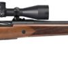 Mossberg 28237 Patriot w/Optic Full Size 6.5 PRC 4+1 24" Matte Blued Fluted Threaded Barrel, Matte Blued Drilled & Tapped Receiver, Walnut Fixed Stock, Vortex Crossfire II 3-9x40mm Scope, Right Hand
