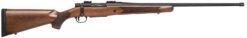 Mossberg 28239 Patriot  Full Size 7mm PRC 3+1 24" Matte Blued Fluted Threaded Barrel, Drilled & Tapped Matte Blued Stainless Steel Receiver, Walnut Fixed Stock