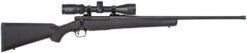 Mossberg 28249 Patriot w/Optic 7mm PRC 3+1 24" Matte Blued Threaded Barrel, Matte Blued Drilled & Tapped Receiver, Fixed Black Synthetic Stock, Vortex Crossfire II 3-9x40mm