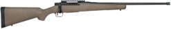 Mossberg 28255 Patriot Predator Full Size 350 Legend 4+1 20" Matte Blued Fluted Threaded Barrel, Matte Blued Picatinny Rail Receiver, Fixed Flat Dark Earth Synthetic Stock