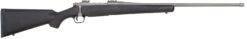 Mossberg 28261 Patriot  Full Size 7mm PRC 3+1 24" Stainless Cerakote Fluted Threaded Barrel, Drilled & Tapped Stainless Cerakote Receiver, Black Fixed Synthetic Stock